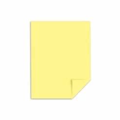 Flash Sale ⭐ Wausau® Card Stock Paper Exact Index 90 Lb. Paper, 8.5" X 11", Canary Yellow, Pack (49141) 😀