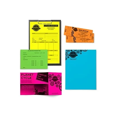 Best Pirce ⭐ Copy & Printer Paper Astrodesigns Creative 65 Lb. Cardstock Paper, 8.5" X 11", Assorted Colors, 72 Sheets/Pack (46407-03) 🤩 - Image 4