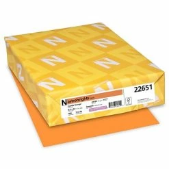 Best deal 🛒 Astrobrights Colored Paper, 24 Lbs., 8.5" X 11", Cosmic Orange, 500 Sheets/Ream (22651) ⌛