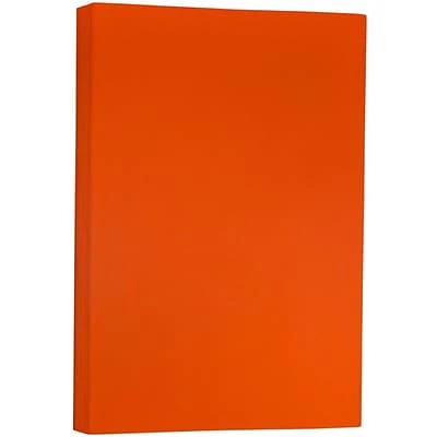 Wholesale 🎁 JAM Paper® Matte Colored Paper, 24 Lbs., 11" X 17", Orange Recycled, 100 Sheets/Pack (16728464) 🌟 - Image 2