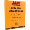 Best reviews of 😀 Card Stock JAM Paper 65 Lb. Cardstock Paper, 8.5" X 11", Ultra Orange, 250 Sheets/Ream (151027B) 🎉