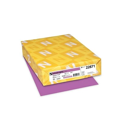 Hot Sale ✔️ Neenah® 65-lb. Astrobrights Card Stock (Recycled) Astrobrights 65 Lb. Cardstock Paper, 8.5" X 11", Planetary Purple, 250 Sheets/Pack (22871) 🌟 - Image 2