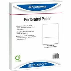 Promo 🌟 Printworks® Professional Papers Printworks Professional 8.5" X 11" Business Paper, 24 Lbs., 92 Brightness, 2500/Carton (04126) ✔️