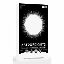 Discount 🔥 Card Stock Astrobrights 65 Lb. Cardstock Paper, 8.5" X 14", Bright White, 125 Sheets/Pack (91670-01) ✔️