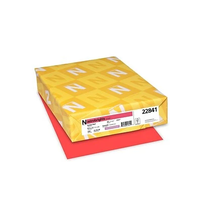 New 🛒 Card Stock Astrobrights Cardstock Paper, 65 Lbs, 8.5" X 11", Rocket Red, 250/Pack (22841) 🔥 - Image 2