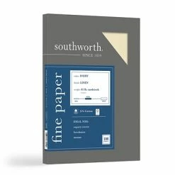 Discount 😀 Card Stock Southworth 8.5" X 11" Business Paper, 65 Lbs., 100 Brightness, 100/Box (Z560CK) ✔️