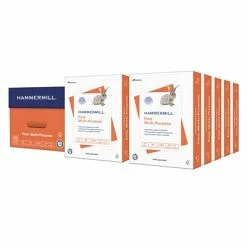 Promo 🥰 HammerMill Paper 🔨 Hammermill Fore Multipurpose Paper, 24 Lbs., 8.5" X 11", White, 500 Sheets/Ream, 5000 Sheet/Carton (103283) 🛒
