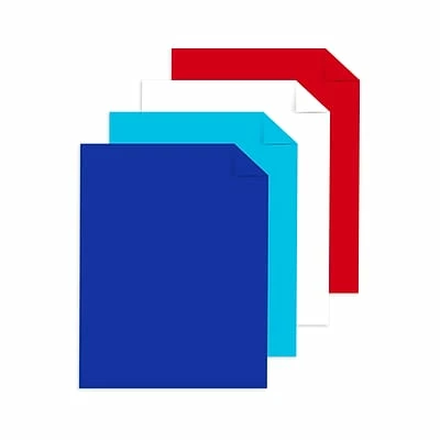 Hot Sale 💯 Card Stock Astrobrights 65 Lb. Cardstock Paper, 8.5" X 11", Patriotic Assortment, 100 Sheets/Ream (91644) 🎉 - Image 2