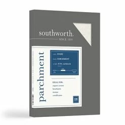 Wholesale 🛒 Card Stock Southworth 8.5" X 11" Specialty Paper, 65 Lbs., 100 Brightness, 100/Box (Z980CK) 🤩