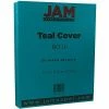 Buy 🥰 Card Stock JAM Paper 80 Lb. Cardstock Paper, 8.5" X 11", Teal, 50 Sheets/Pack (1524384) 😉
