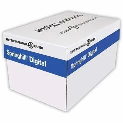 Promo 🔥 Card Stock Springhill 90 Lb. Cardstock Paper, 8.5" X 11", White, 2000 Sheets/Case (015101CASE) 🔔