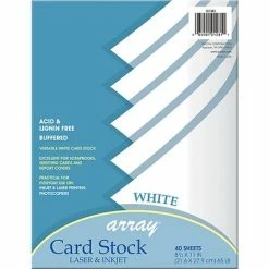 Best reviews of ✨ Card Stock Pacon Array 65 Lb. Cardstock Paper, 8.5" X 11", White, 40 Sheets/Pack (PAC101281) ✔️