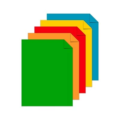 Hot Sale 😉 Card Stock Astrobrights Primary 65 Lb. Cardstock Paper, 8.5" X 11", Assorted Colors, 50 Sheets/Pack (99325-02) ✔️ - Image 2