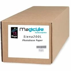 Wholesale ❤️ Wide Format Paper Magiclee/Magic Siena 200L 36" X 100' 🧥 Coated Lustre Microporous Photobase Paper, Bright White, Roll 🌟