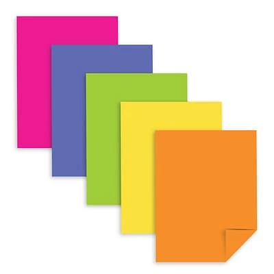 Wholesale 🛒 Card Stock Astrobrights 65 Lb. Cardstock Paper, 8.5" X 11", Assorted Colors, 250 Sheets/Pack (21004) 👍 - Image 2