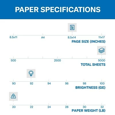Coupon 🔥 Copy & Multipurpose Paper 🔨 Hammermill Copy Plus 8.5" X 14" Copy Paper, 20 Lbs., 92 Brightness, 500/Ream, 10 Reams/Carton (105015) 🌟 - Image 3