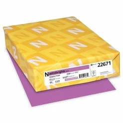 Promo ⭐ Astrobrights Colored Paper, 24 Lbs., 8.5" X 11", Planetary Purple, 500 Sheets/Ream (22671) 🔥