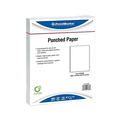 Deals 👏 Printworks® Professional Papers Printworks Professional 8.5" X 11" Multipurpose Paper, 20 Lbs., 92 Brightness, 500/Ream, 5 Reams/Carton (04328) 🛒