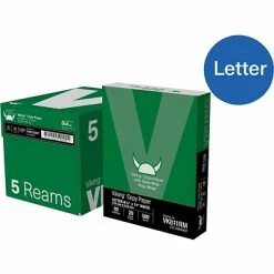 Wholesale š Copy & Printer Paper Dura-Ship⢠Viking⢠8.5" X 11" Poly Wrap Copy Paper, 20 Lbs., 92 Brightness, 500 Sheets/Ream, 5 Reams/Carton (VK81150CT) šÆ