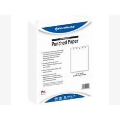 Flash Sale 🛒 Copy & Multipurpose Paper Printworks Professional 8.5" X 11" 5-Hole Punched Multipurpose Paper, 20 Lbs., 92 Brightness, 500/Ream, 5 Reams/Carton (04109) 👍
