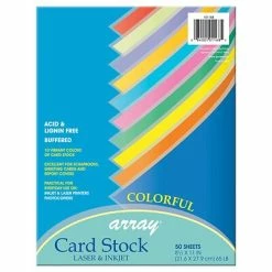 Outlet 😀 Card Stock Pacon 65 Lb. Cardstock Paper, 8.5" X 11", Colorful Assorted, 50 Sheets/Pack (PAC101168) 👏