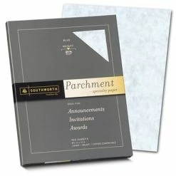 Best reviews of 👏 Classic Paper Southworth Parchments 8.5" X 11" Multipurpose Paper, 24 Lbs., 100 Brightness, Blue, 100/Box (P964CK) 👍