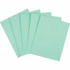 New 🤩 Staples® Card And Cover Stock Paper Quill Brand® Cover Stock Paper, 8 1/2" X 11", Green 🔥