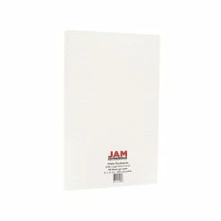 Outlet 🔥 Jam® Cardstock Paper JAM Paper 65 Lb. Cardstock Paper, 8.5" X 14", White Parchment, 50 Sheets/Pack (17128860) 😍