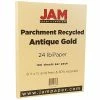 Wholesale 😀 Copy & Printer Paper JAM Paper® Parchment Colored Paper, 24 Lbs., 8.5" X 11", Antique Gold Recycled, 100 Sheets/Pack (27160) 🎁