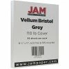 Best deal 🥰 Card Stock JAM Paper® Vellum Bristol 110lb Index Colored Cardstock, 8.5 X 11 Coverstock, Grey, 50 Sheets/Pack (16932846) 💯