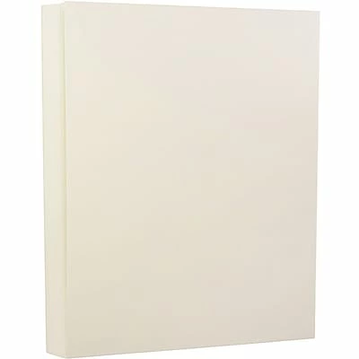 Buy 👍 Jam® Strathmore Cover Cardstock JAM Paper® Strathmore Cardstock, 8.5 X 11, 80lb Natural White Linen, 50/pack (144010) 🎁 - Image 2