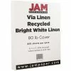 Best reviews of ✨ Jam® Strathmore Cover Cardstock JAM Paper® Strathmore Cardstock, 8.5 X 11, 80lb Bright White Linen, 250/box (144000B) ⭐
