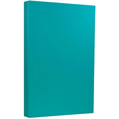 Promo 👍 Jam® Cardstock Paper JAM Paper® 8 1/2" X 14" Legal Size Recycled Cardstock, Brite Hue Sea Blue, 50/Pack (16730935) 🥰 - Image 2