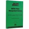 Discount 🎁 Jam® Cardstock Paper JAM Paper® 8 1/2" X 14" Legal Size Recycled Cardstock, Brite Hue Green, 50/Pack (16730936) ⌛