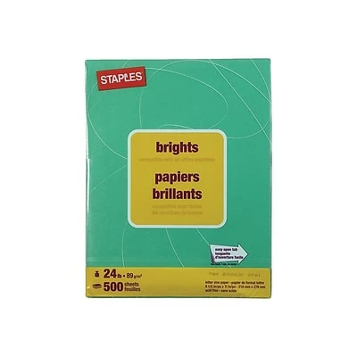 Discount 😀 Staples Brights 24 Lb. Colored Paper, Dark Green ❤️ - Image 2