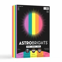 Cheap 🥰 Astrobrights Colored Paper, 24 Lbs., 8.5" X 11", Tropical Colors, 500 Sheets/Ream (91665) 🛒
