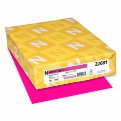 Flash Sale ⌛ Astrobrights Colored Paper, 24 Lbs., 8.5" X 11", Fireball Fuchsia, 500 Sheets/Ream (22681/21688) 🔥