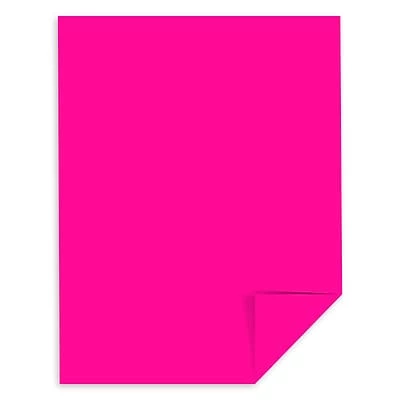 Flash Sale ⌛ Astrobrights Colored Paper, 24 Lbs., 8.5" X 11", Fireball Fuchsia, 500 Sheets/Ream (22681/21688) 🔥 - Image 3