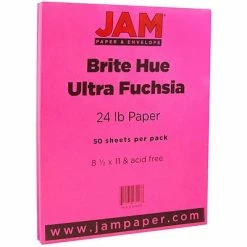 Best reviews of 😍 JAM Paper® Smooth Colored Paper, 24 Lbs., 8.5 X 11, Ultra Fuchsia Pink, 50 Sheets/Pack (184931A) 🎁