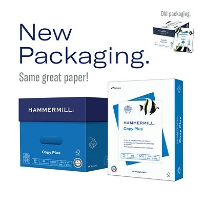 Discount 👏 Copy & Multipurpose Paper 🔨 Hammermill Copy Plus Copy Paper, 8.5" X 11", 20 Lbs., White, 500 Sheets/Ream, 8 Reams/Carton (105190) 🛒 - Image 2