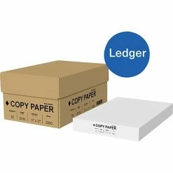 Outlet 🧨 Unbranded Copy & Printer Paper 11" X 17" Ledger Size Copy Paper, 20 Lbs, 92 Brightness, 500 Sheets/Ream, 4 Reams/Carton (4074) 👍