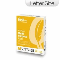 Deals 🧨 Quill Brand® Premium Multi-Purpose Paper Quill Brand® 8.5" X 11" Premium Multi-Purpose Paper, 20 Lbs., 97 Brightness, 500 Sheets/Ream (X81120) ⌛