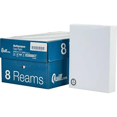 Hot Sale 💯 Quill Brand® Copy Paper Quill Brand® 8.5" X 11" Multipurpose Copy Paper, 20 Lbs., 94 Brightness, 500 Sheets/Ream, 8 Reams/Carton (820888CT) 🌟 - Image 4