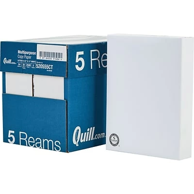 Coupon 🔔 Quill Brand® Copy Paper Quill Brand® 8.5" X 11" Multipurpose Copy Paper, 20 Lbs., 94 Brightness, 500 Sheets/Ream, 5 Reams/Carton (520555) ⌛ - Image 4