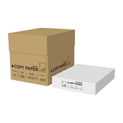 Flash Sale 💯 Unbranded Copy & Printer Paper 8.5" X 11" 3-Hole Punch Copy Paper, 20 Lbs., 92 Brightness, 500 Sheets/Ream, 5 Reams/Carton (4072) 🌟