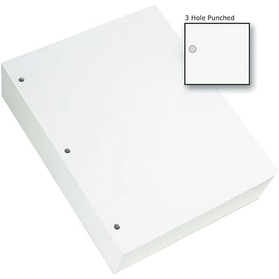 Flash Sale 💯 Unbranded Copy & Printer Paper 8.5" X 11" 3-Hole Punch Copy Paper, 20 Lbs., 92 Brightness, 500 Sheets/Ream, 5 Reams/Carton (4072) 🌟 - Image 2