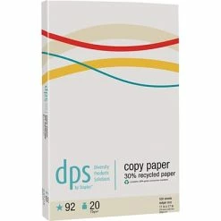 Cheapest 🌟 Diversity Products Solutions By Staples Copy & Printer Paper DPS By Staples 30% Recycled 11" X 17" Copy Paper, 20 Lbs., 92 Brightness, 500 Sheets/Ream (DPS01117RCY-CC) 🥰