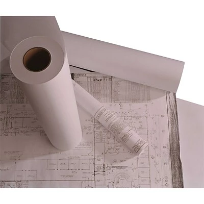Deals ❤️ Wide Format Inkjet Paper & Film Staples Wide-Format Engineering Copier Bond Paper, 20lb, 24" X 500', 2/Pack 😀