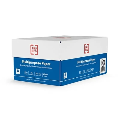 Discount ⭐ Copy & Multipurpose Paper TRU RED™ 8.5" X 11" Multipurpose Paper, 20 Lbs., 96 Brightness, 500 Sheets/Ream, 8 Reams/Carton (TR56964) 🎉 - Image 3