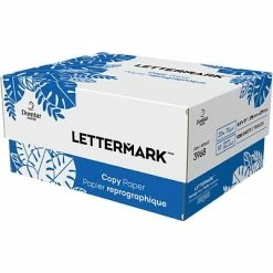 Wholesale 🎉 Copy & Multipurpose Paper Lettermark 8.5" X 11" Copy Paper, 20 Lbs., 92 Brightness, 1250 Sheets/Carton (3968) 😍